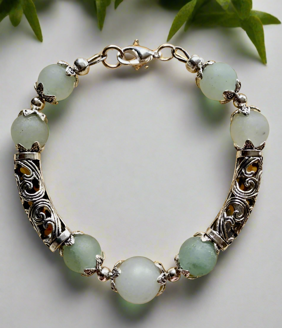 Frosted Aventurine Gemstone Bracelet