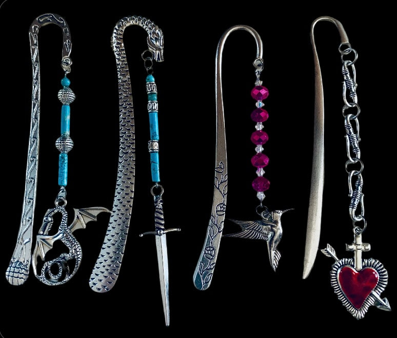 Stainless Steel Patterned Bookmarks