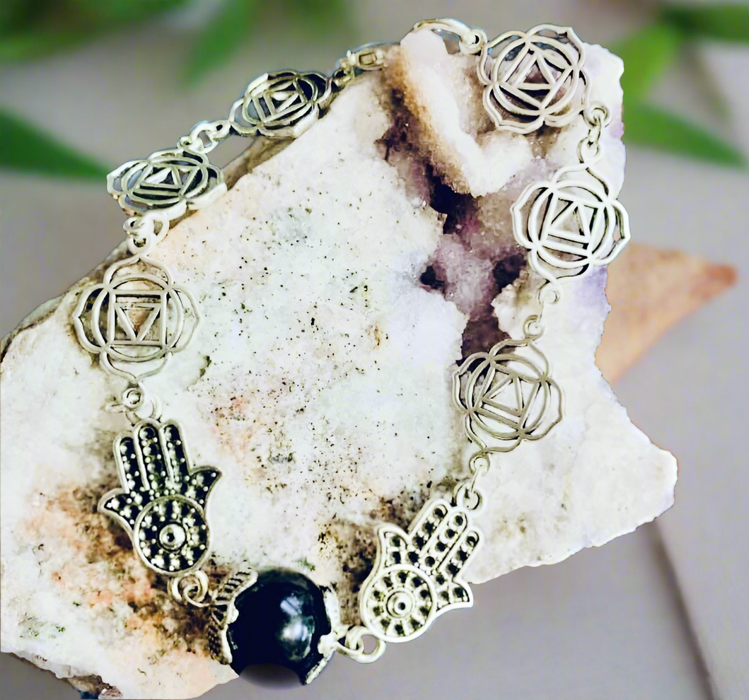 Fatima Hand/Root Chakra Symbol Bracelet