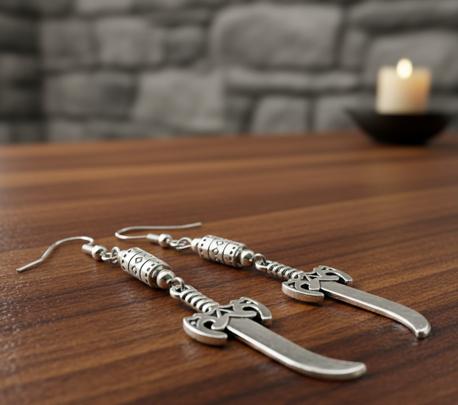 Stainless Steel Blade Earrings