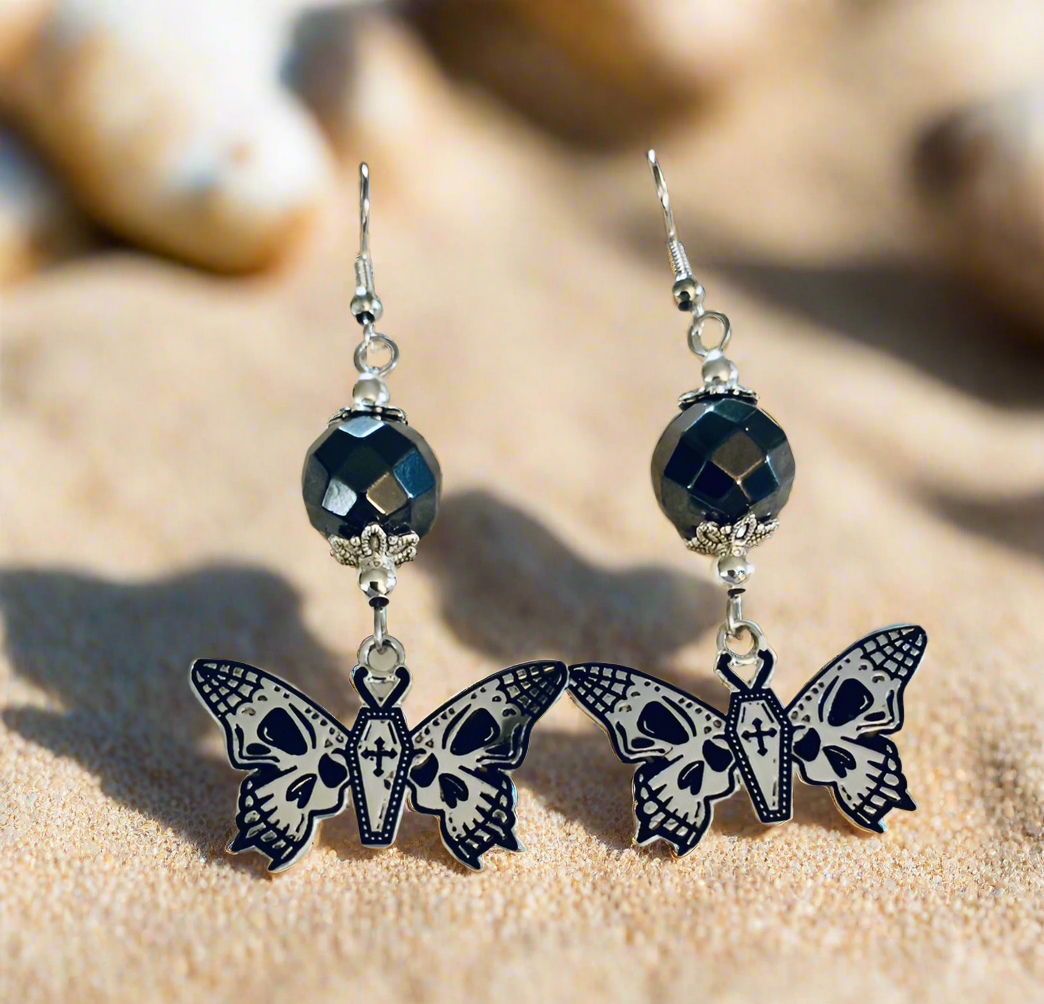 Butterfly/Skull Earrings