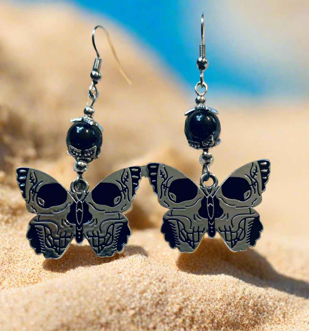 Butterfly/Skull Earrings