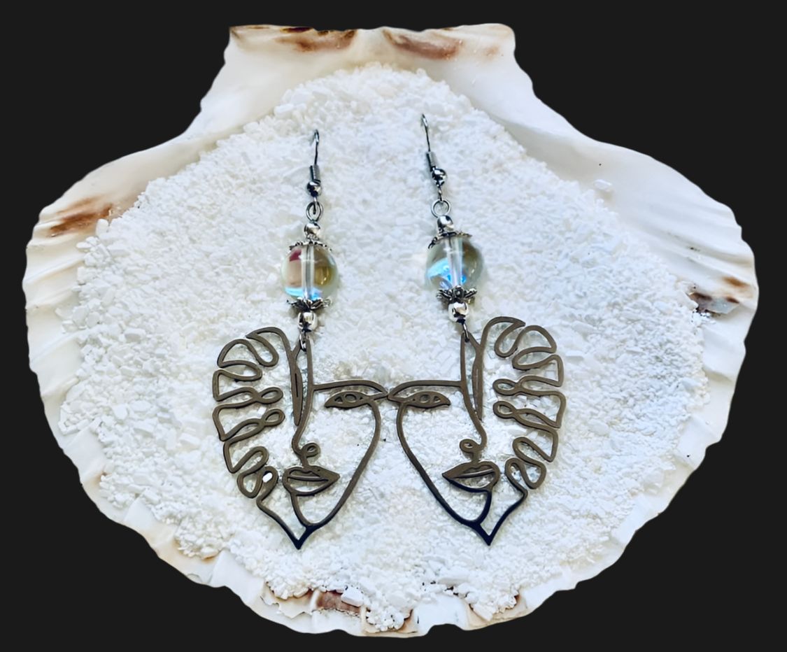 Fancy Face Charm Earrings