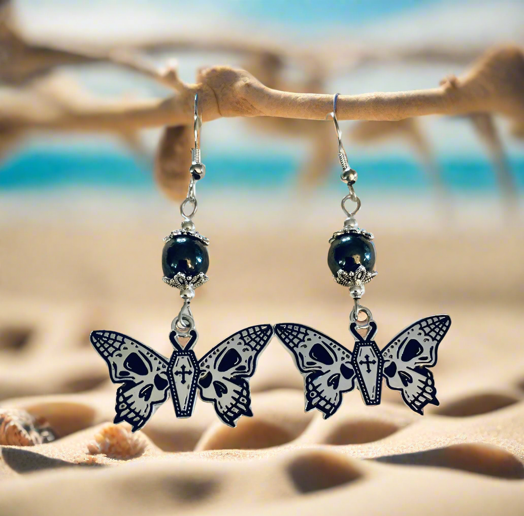 Butterfly/Skull Earrings