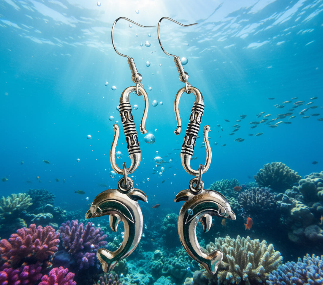 Stainless Steel Dolphin with Zinc Alloy S-Shaped Connectors