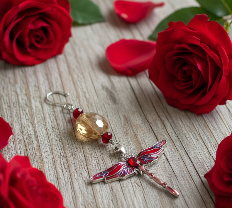 Christmas Tree Ornament With Dragonfly Pendant