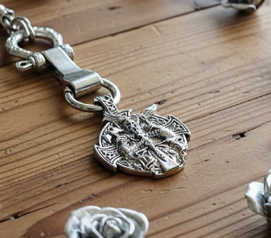 Odin’s Sword and Cross/Celtic Cross Reversible Pendant Necklace