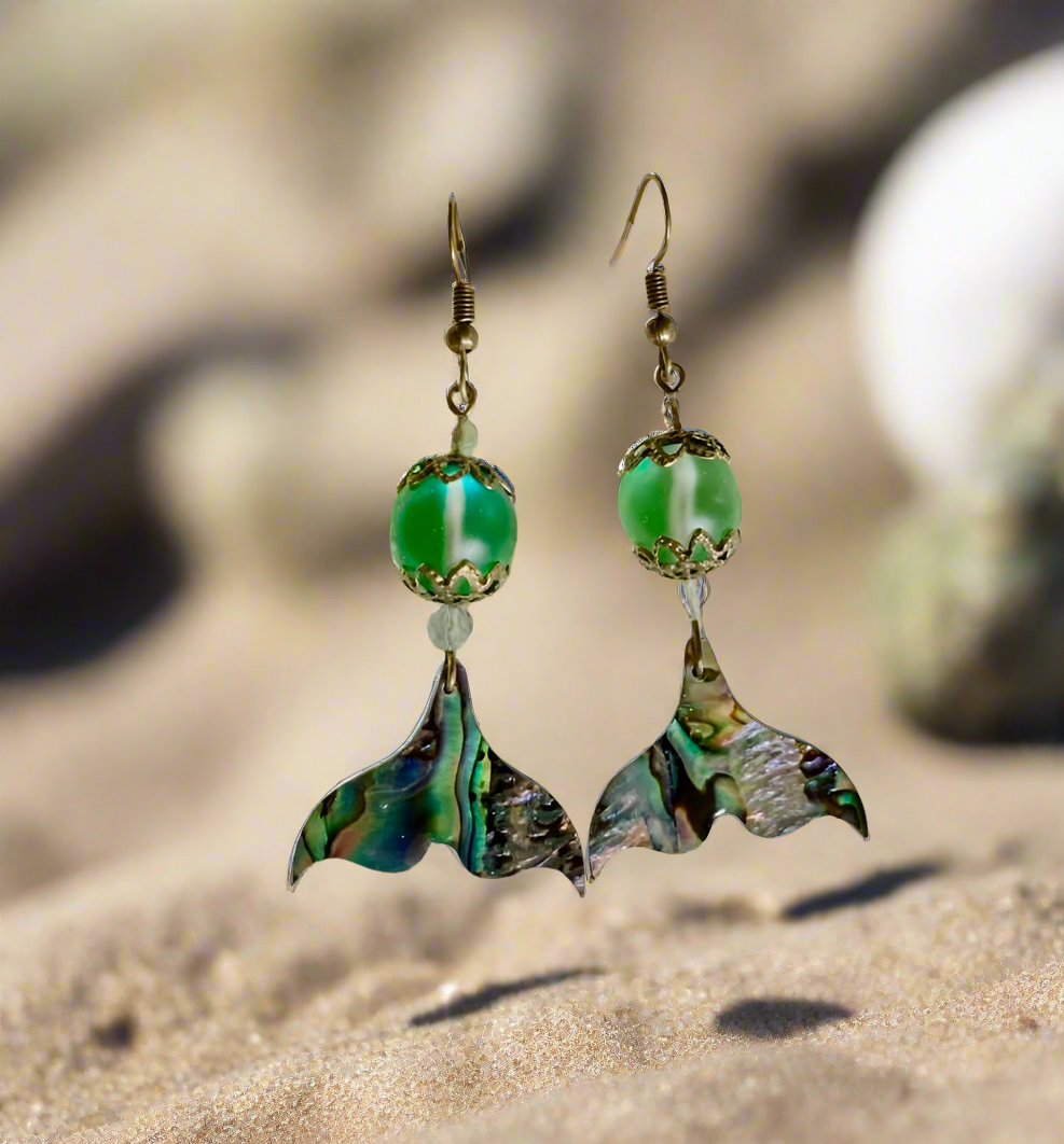 Abalone Whaletail Earrings