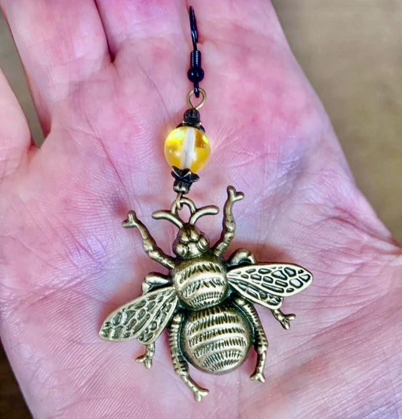 Bumblebee Charm Earrings