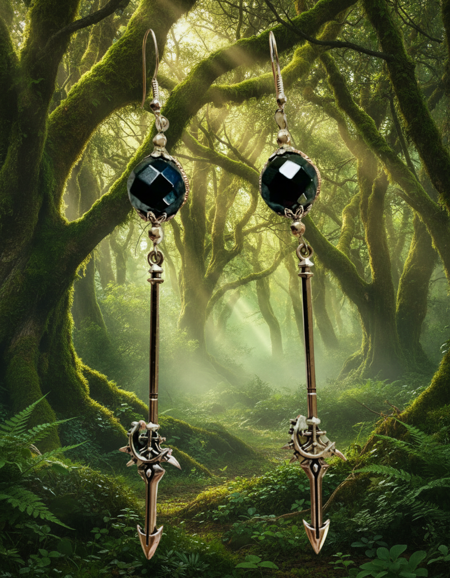 Stainless Steel Sword Earrings