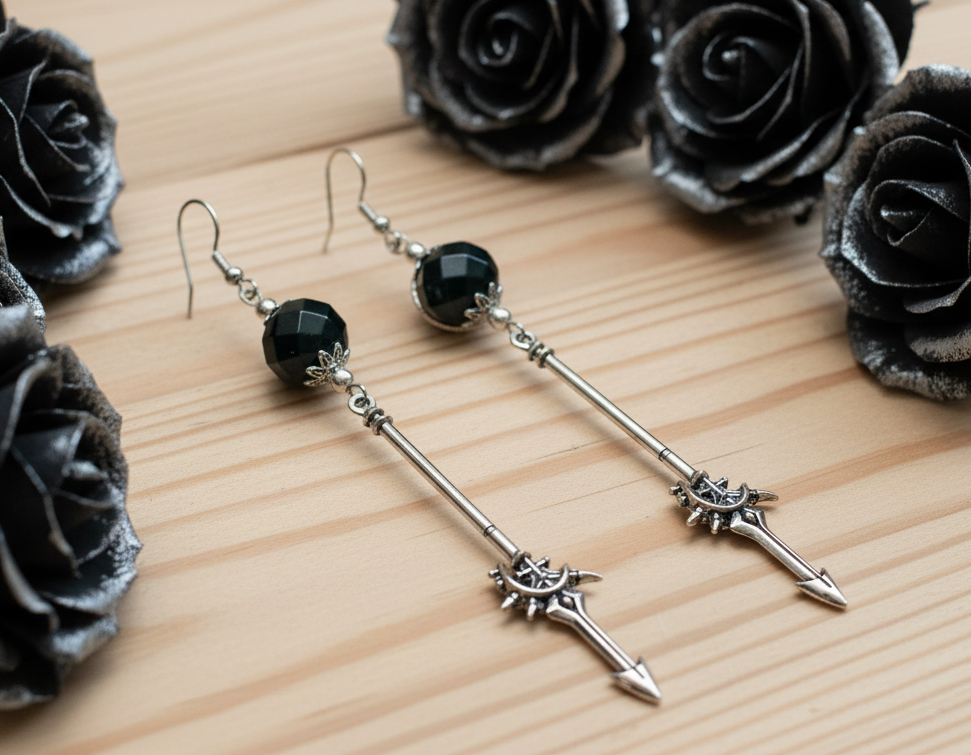 Stainless Steel Sword Earrings