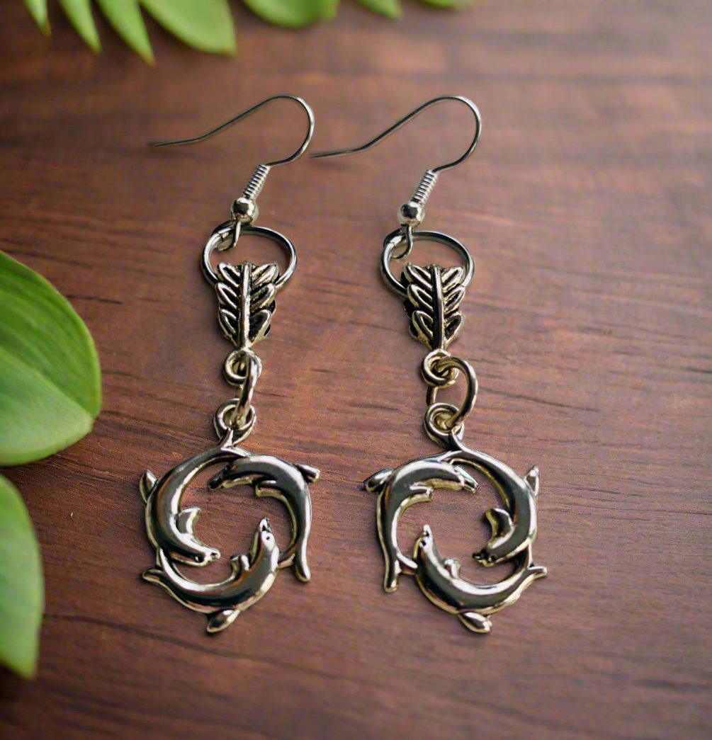 Dolphin Charm Earrings