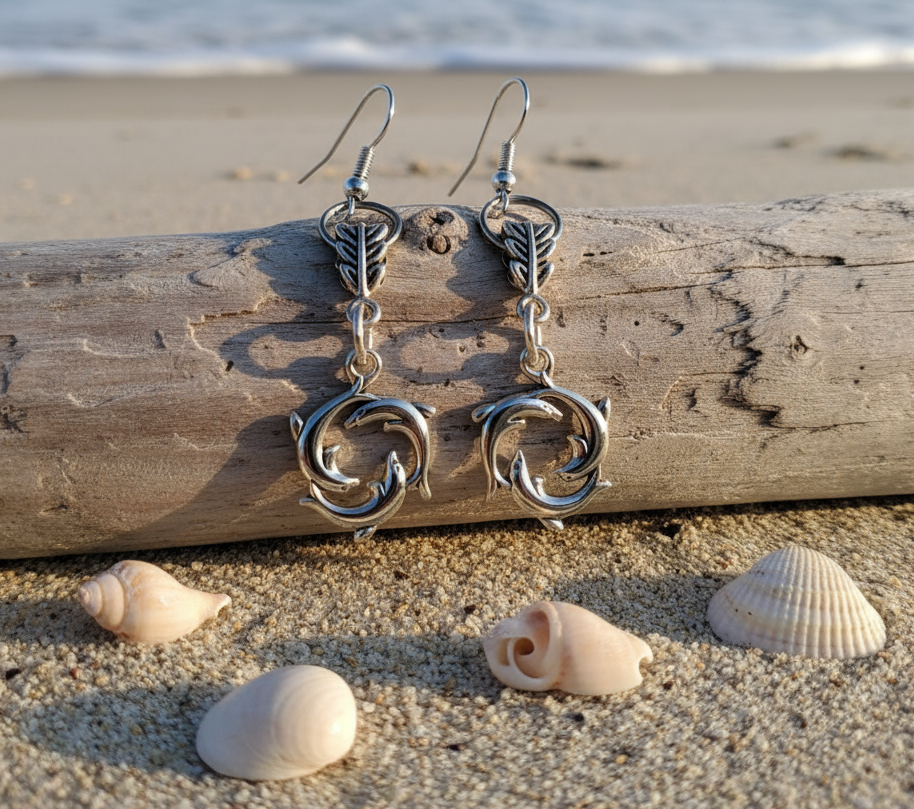 Dolphin Charm Earrings