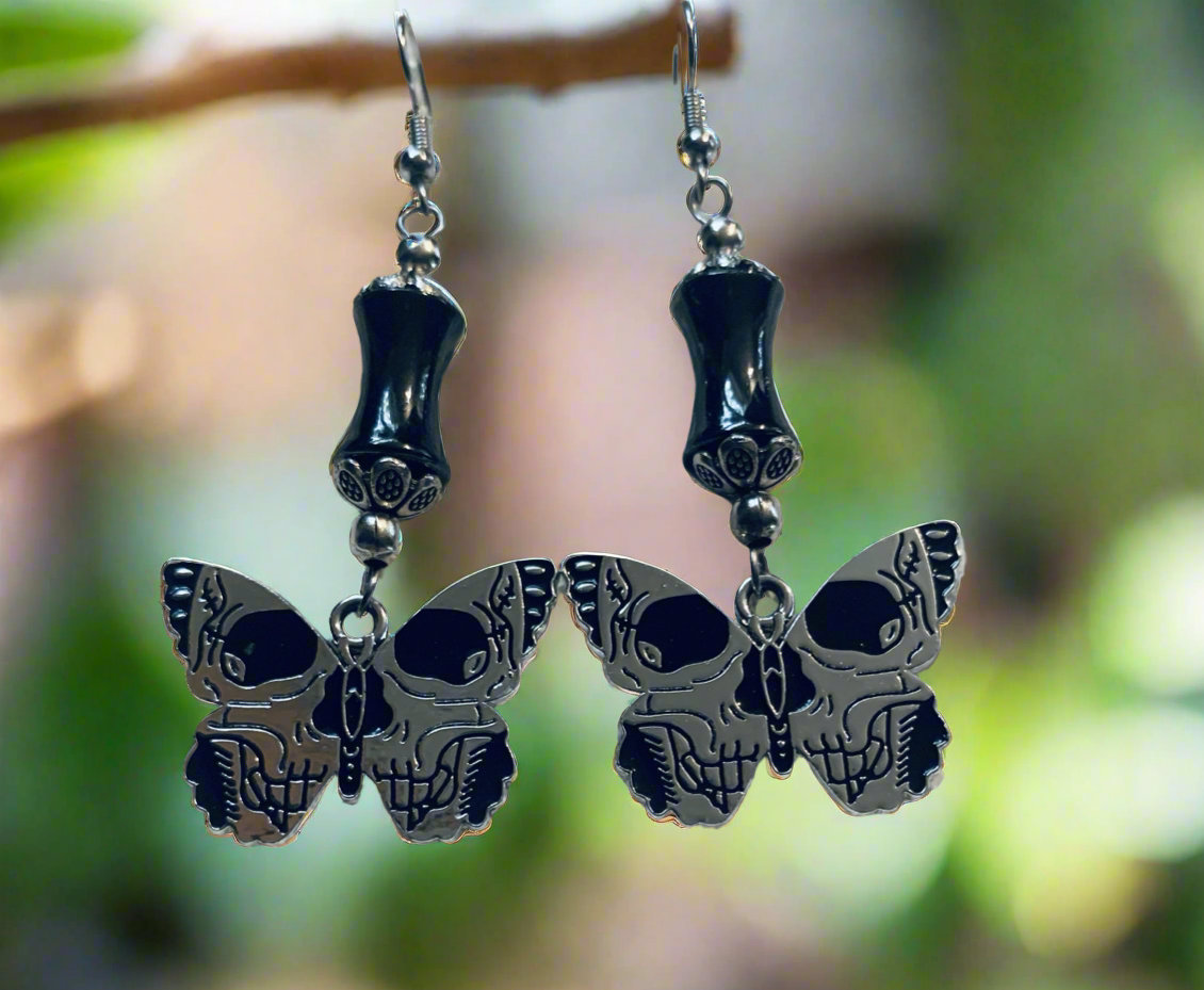 Butterfly/Skull Earrings