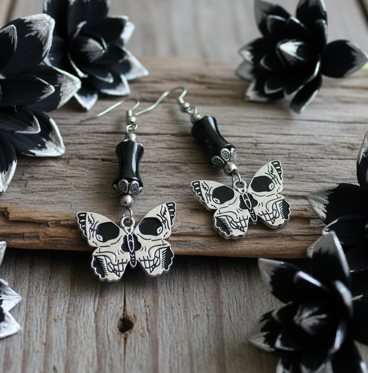 Butterfly/Skull Earrings