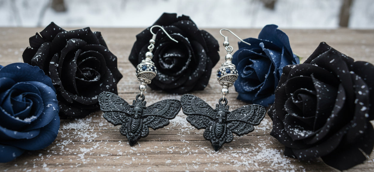 Death’s-Head Hawkmoth Charm Earrings