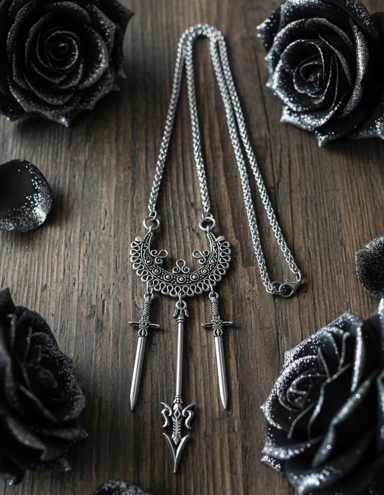 Stainless Steel Sword Charm Necklace