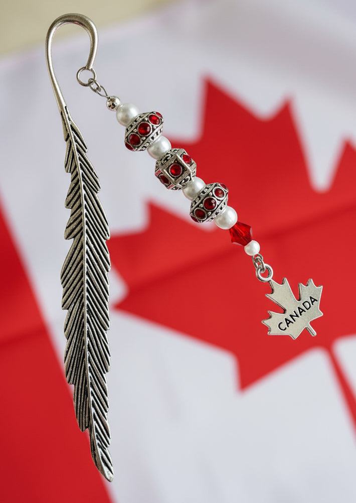 Custom Patterned Zinc Alloy Bookmarks with Various Beads & Charms