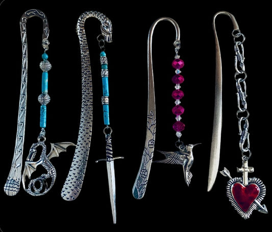 Stainless Steel Patterned Bookmarks