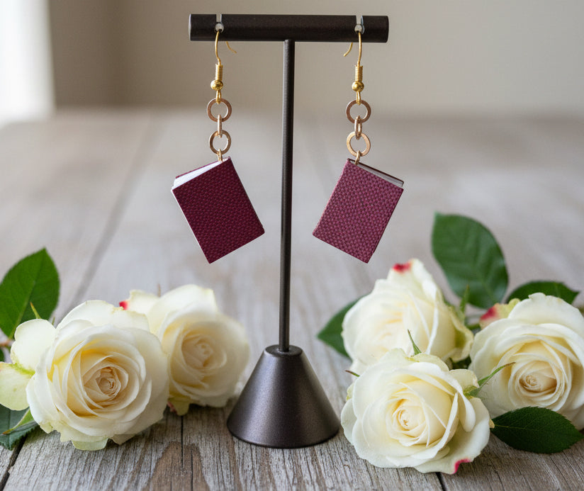 Book Earrings