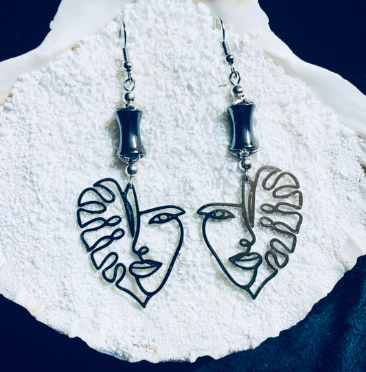 Fancy Face Charm Earrings