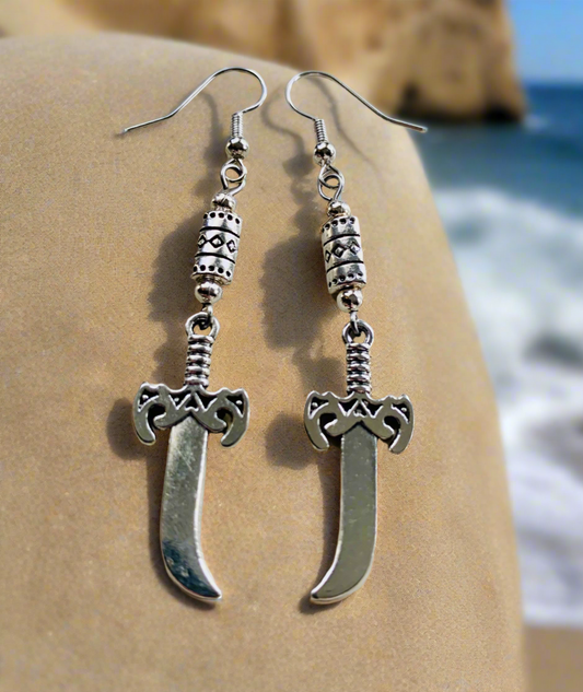 Stainless Steel Blade Earrings