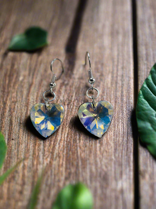 Heart shaped Prism Earrings