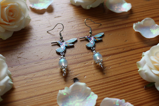 Hummingbird Charm Earrings