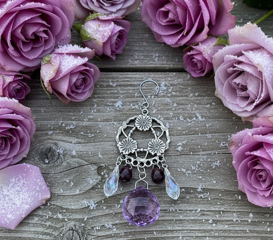 Lilac Crystal Ball Ornament/SunCatcher