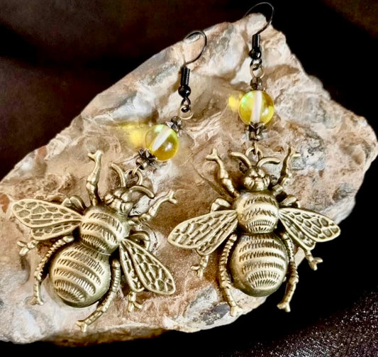 Bumblebee Charm Earrings