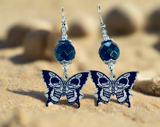 Butterfly/Skull Earrings