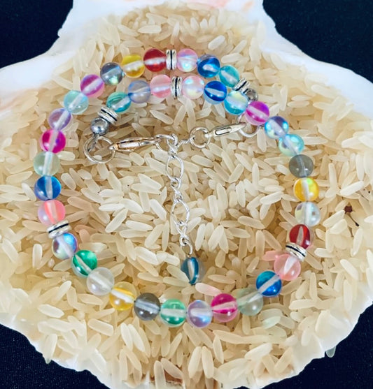 Mermaid Glass Bead Anklet