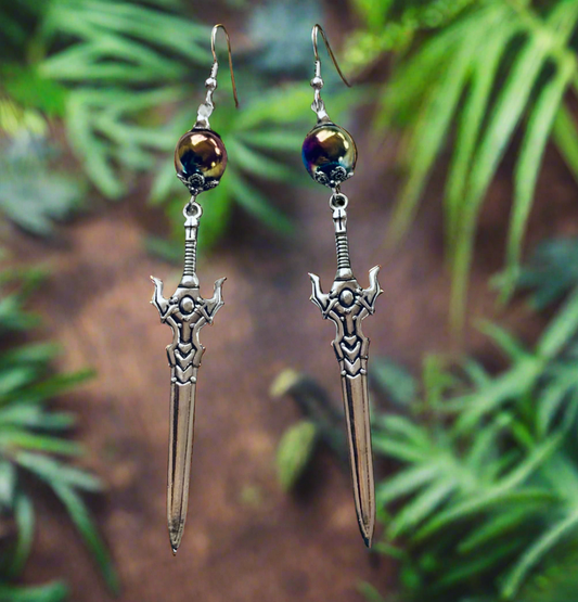 Sword Charm Earrings