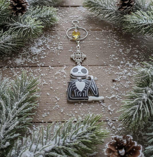 Jack Skellington Ornament with Teardrop Light-Reflecting Ornament
