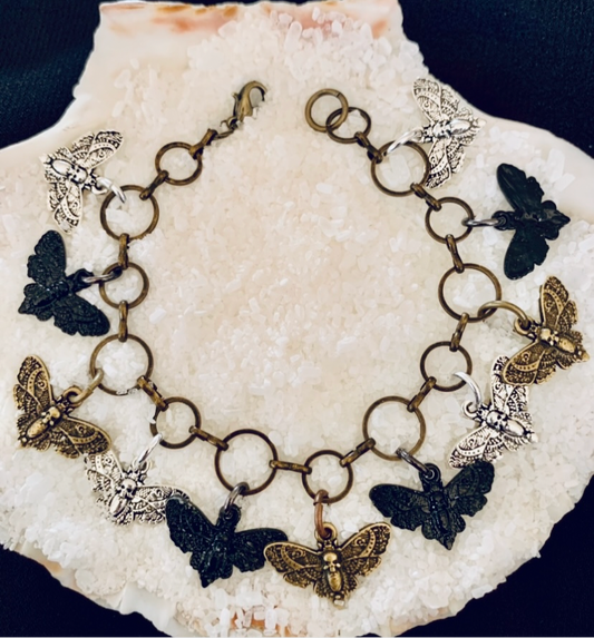 Death’s-Head Hawkmoth Charm Bracelet