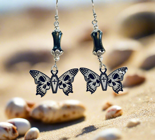 Butterfly/Skull Earrings