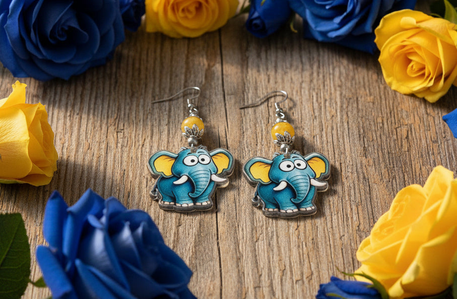 Acrylic Animal Charm Earrings