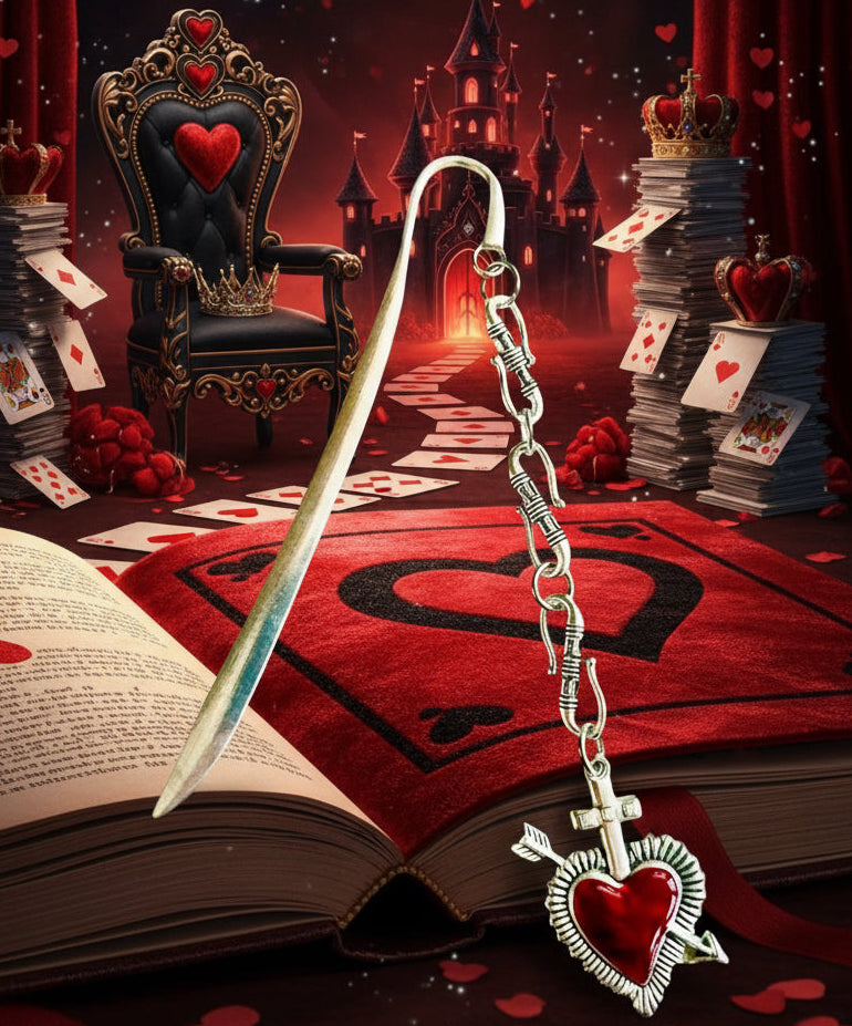 Custom Patterned Zinc Alloy Bookmarks with Various Beads & Charms