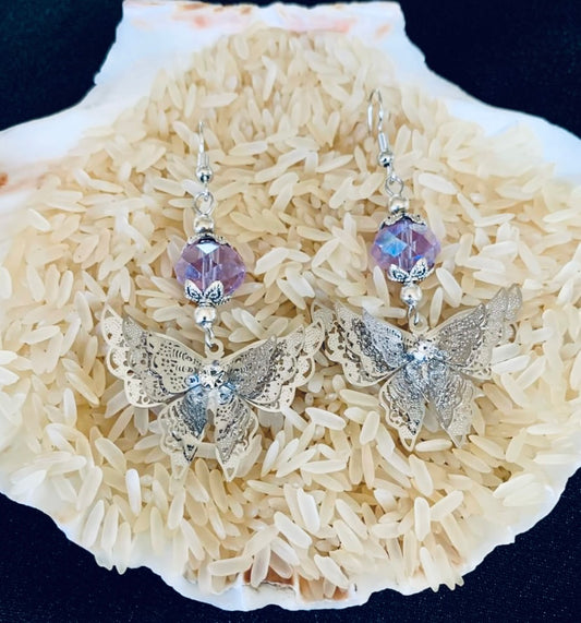 Layered Butterfly Earrings