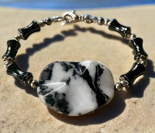 Zebra Jasper Gemstone Bracelet