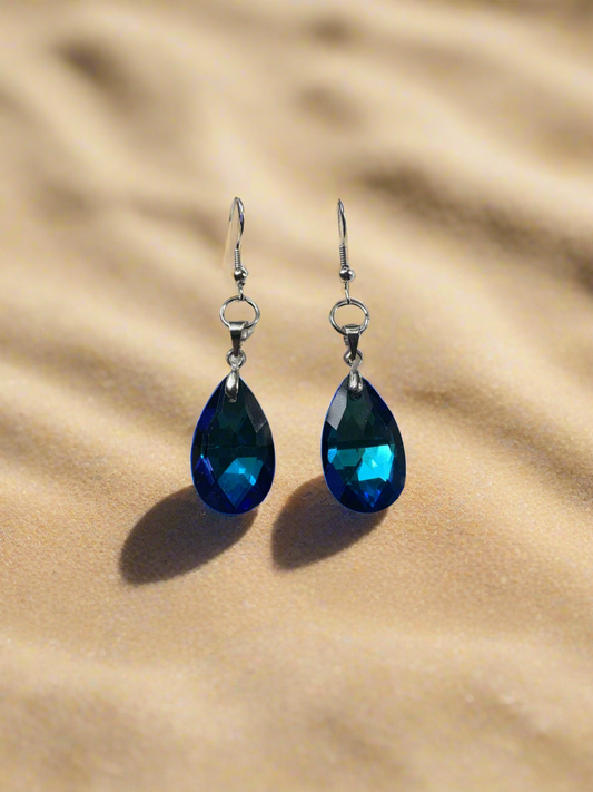 Celestial Crystal Teardrop Earrings