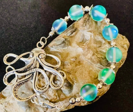 Mermaid Glass Octopus Bracelet