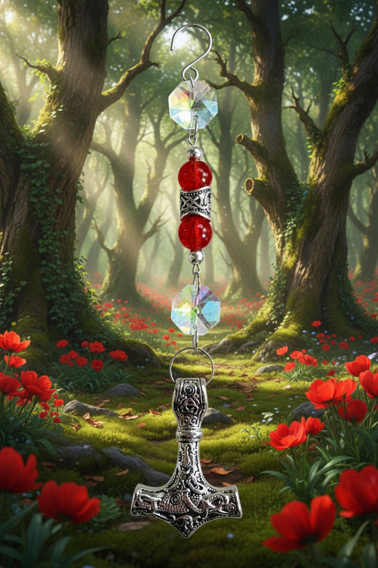 Viking Hammer Ornament/SunCatcher