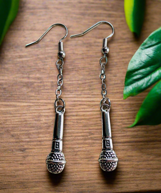 Music-Inspired Charm Earrings (2 pairs)