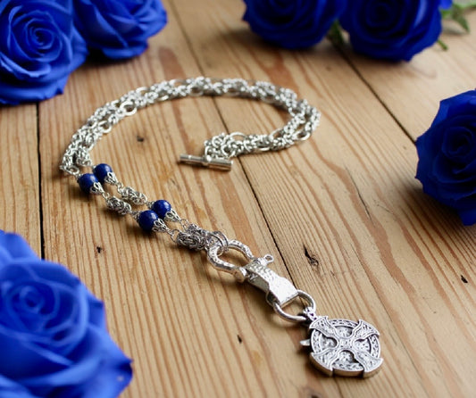 Odin’s Sword and Cross/Celtic Cross Reversible  Pendant Necklace