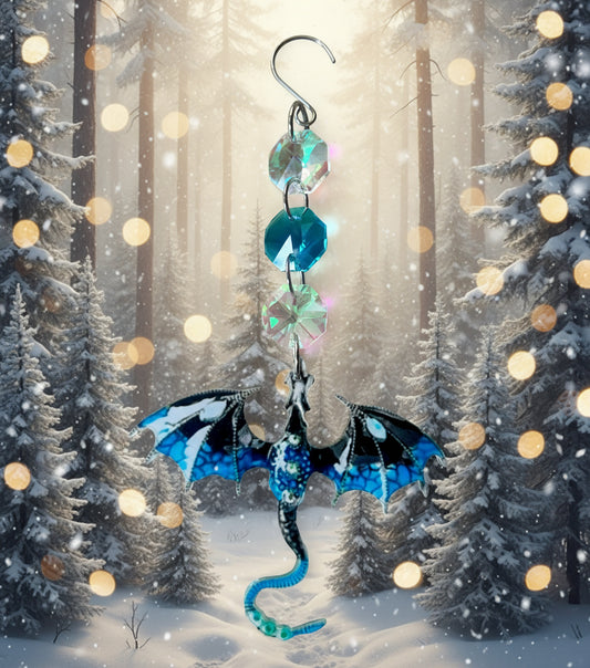 Acrylic Dragon Christmas Tree Ornaments