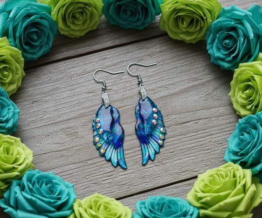 Double-Winged Acrylic Butterfly Earrings