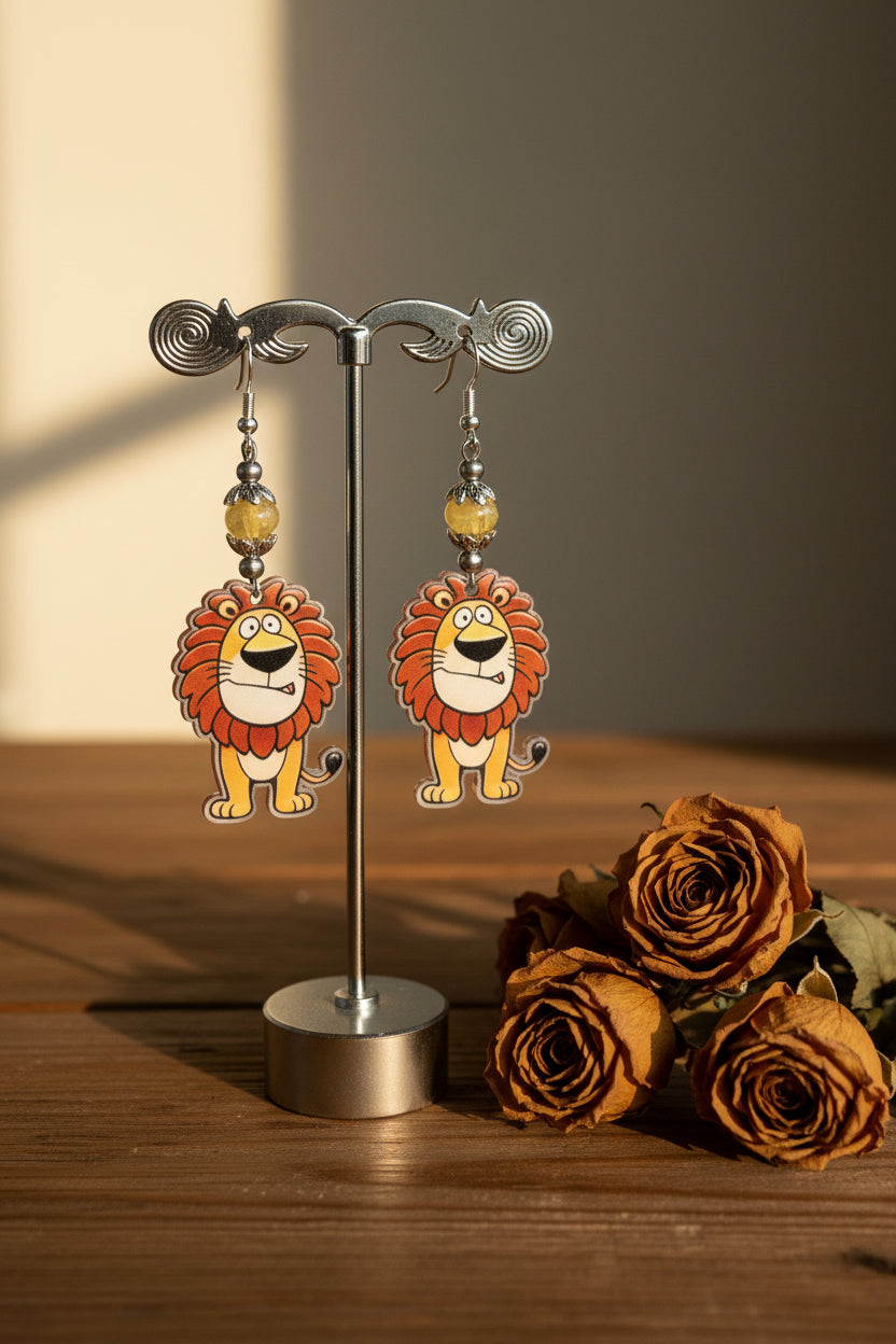 Acrylic Animal Charm Earrings