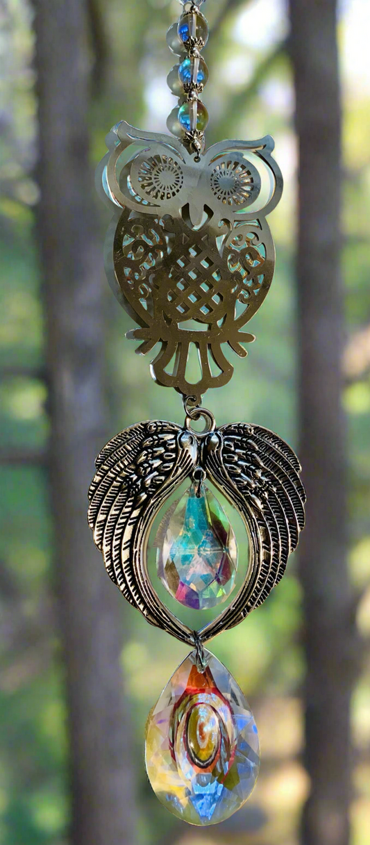 SunCatcher: Angel Wings/Owl/Aurora Borealis Prism