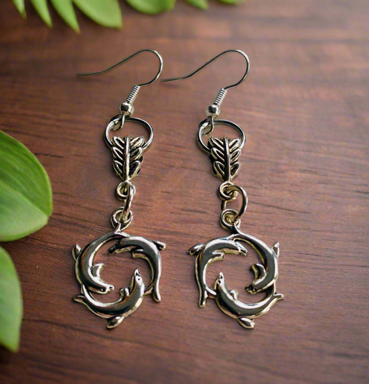 Dolphin Charm Earrings